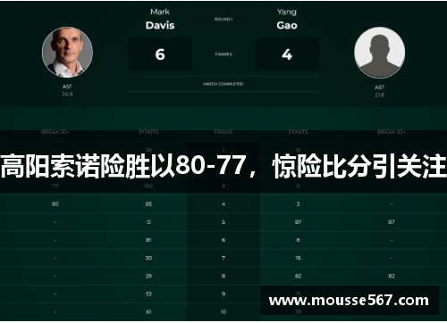 高阳索诺险胜以80-77，惊险比分引关注